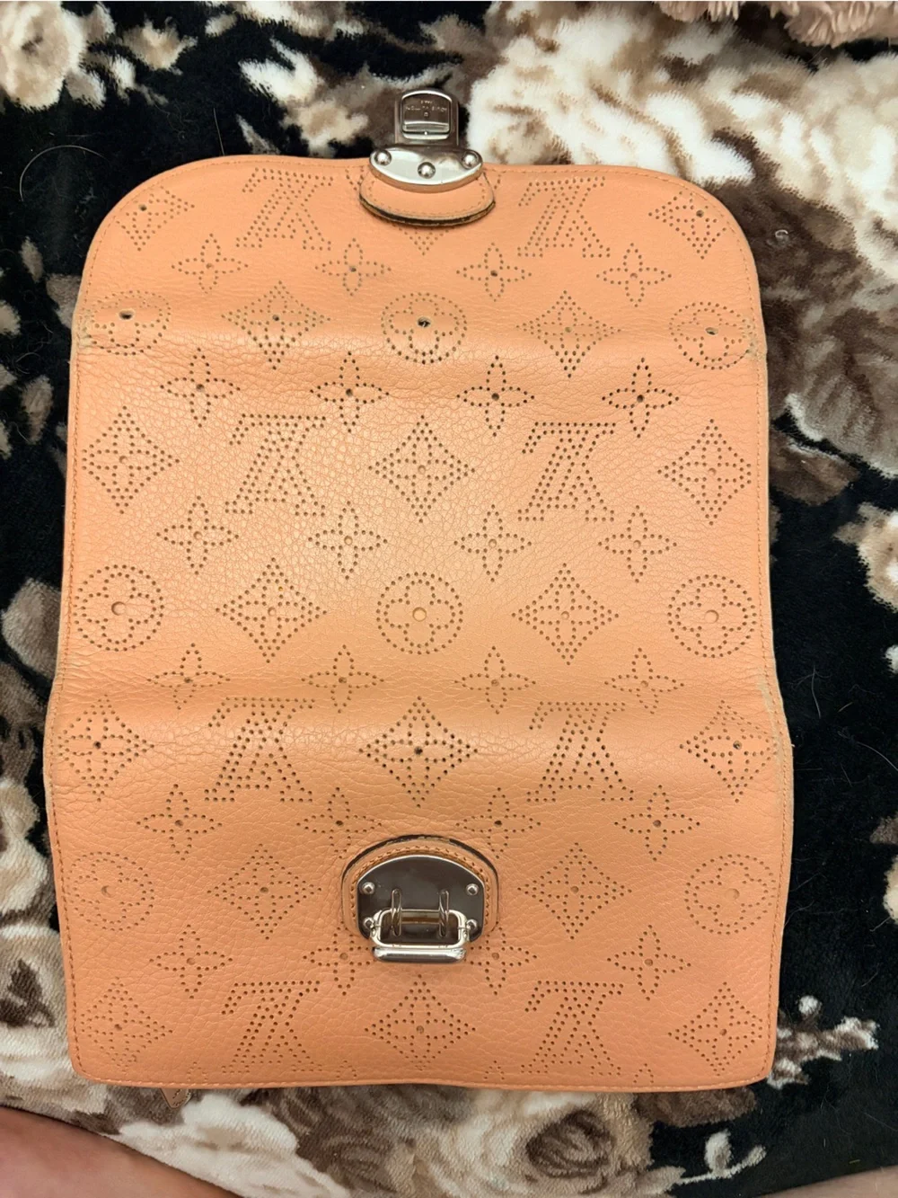 Louis Vuitton peach leather